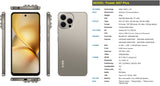 KXD A07 Plus Unlocked Smartphone, Android 14 OS, 6.6" HD Large Screen